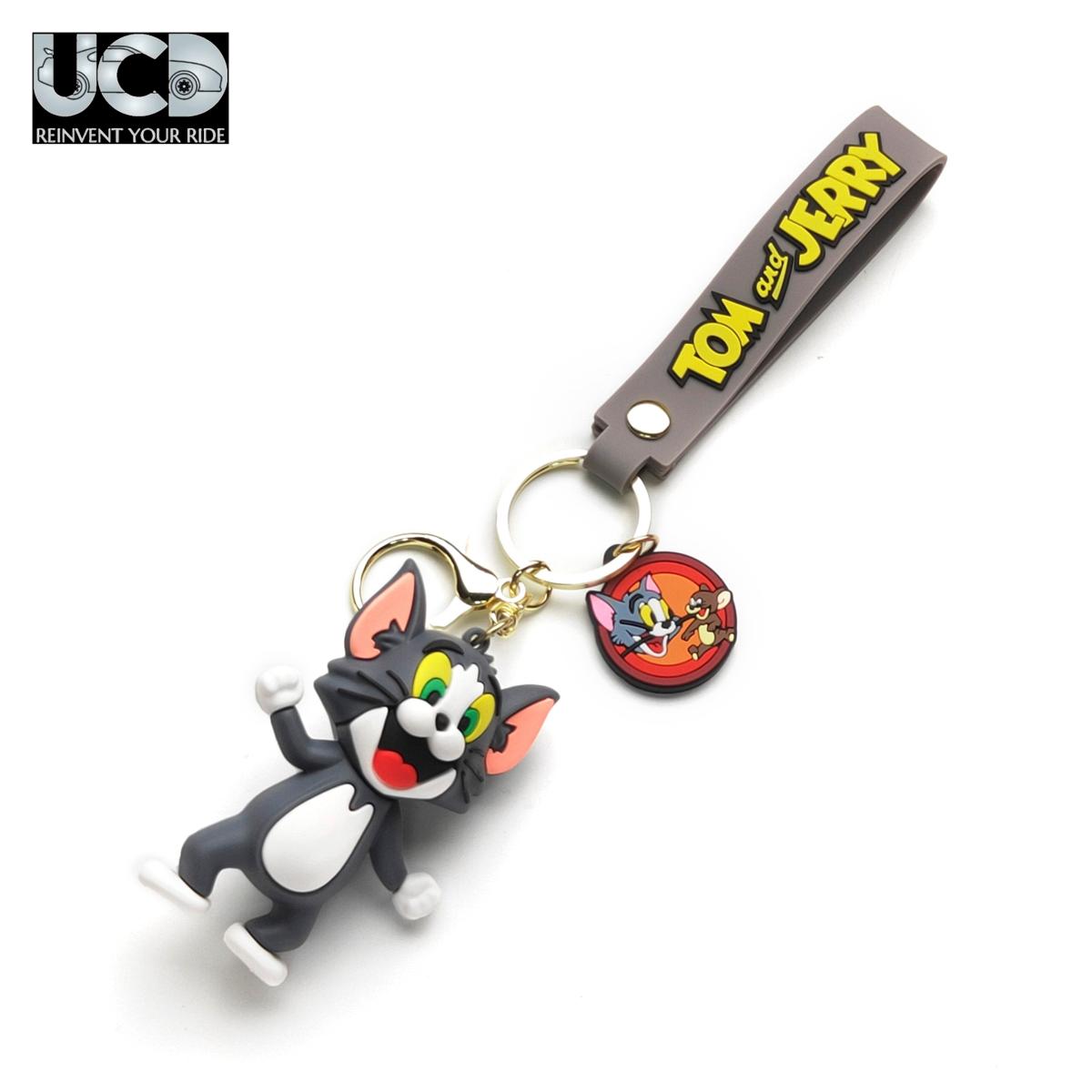 3D PVC Cartoon Keychain Tom and Jerry Tom