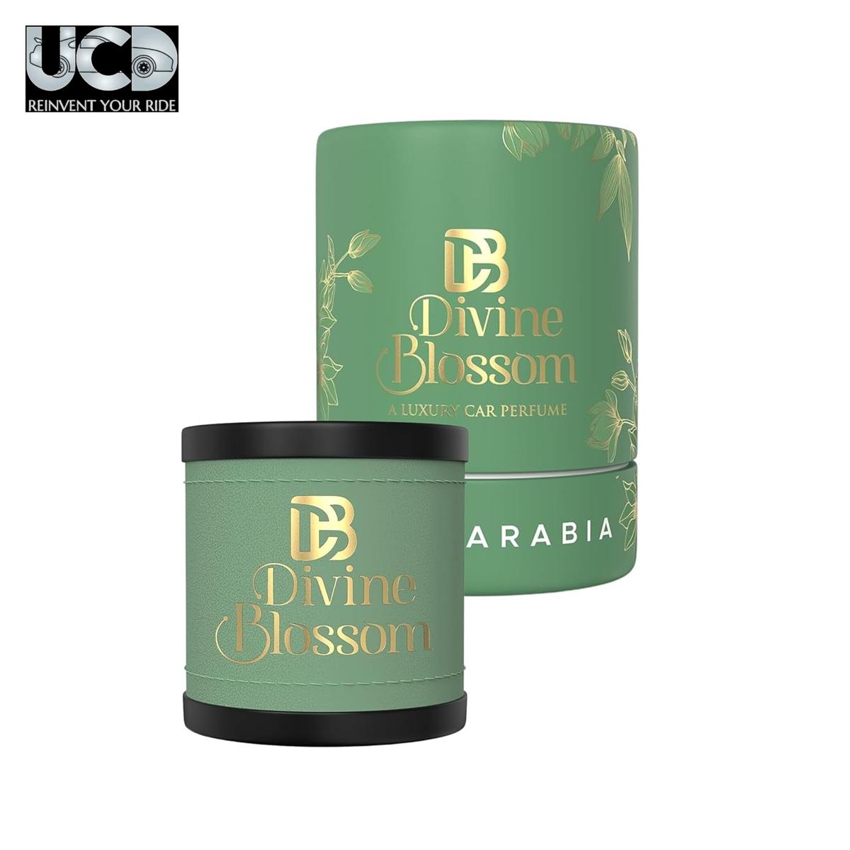 Divine Blossom Grace Gel Car Perfume| Luxurious Leather Fabric | Easy-To-Use Design | Spill-Proof Air Freshener To Freshen'Up Your Car