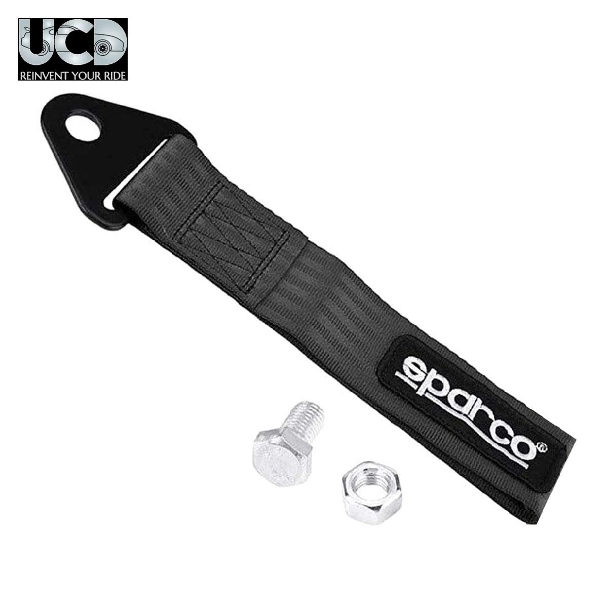 Universal Car Modification Sports Racing Tow Belt Strap Front Rear Tow Strap Tow Hook Towing Belt Rear Front Bumper Decorative for all Cars