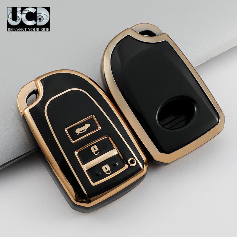 TPU Gold Series Car Key Cover For Toyota Yaris