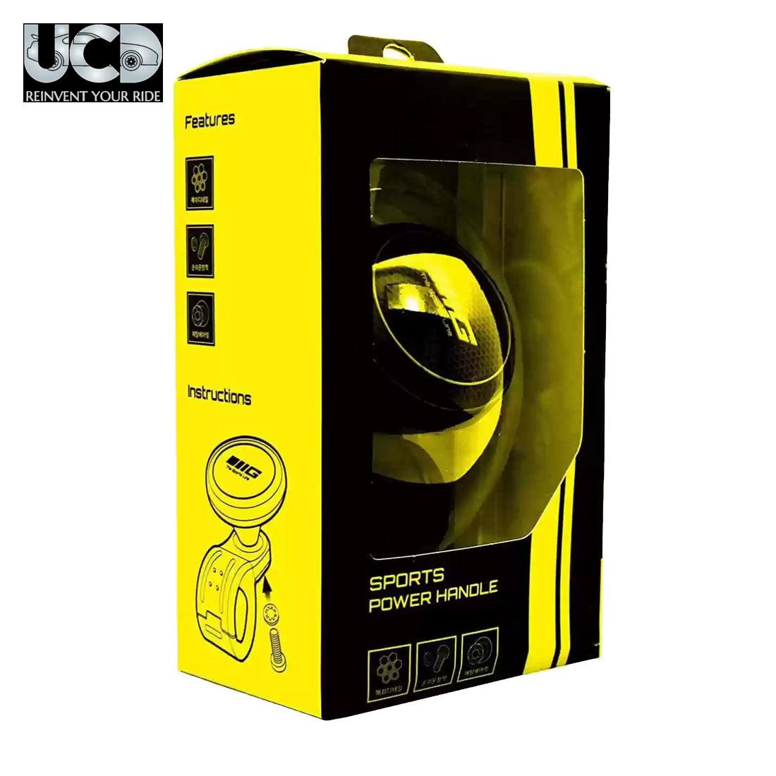 Genova Power Handle Steering Wheel Knob In Yellow