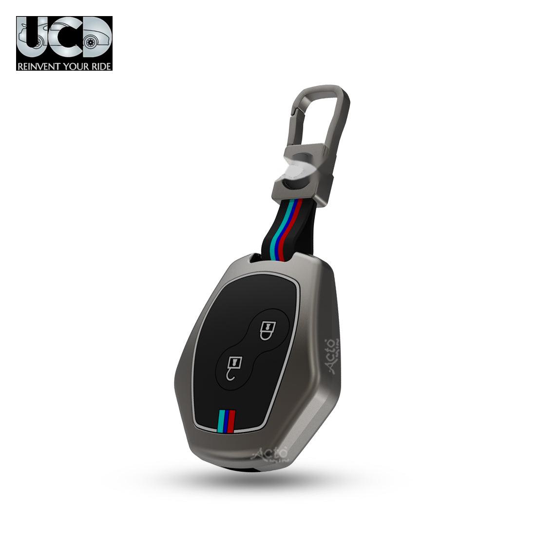 Car Key Cover Metal Silicone Compatible with Renault
