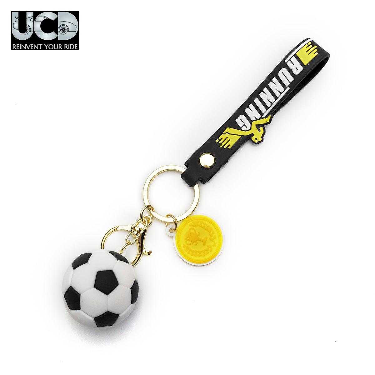 3D PVC Cartoon Keychain Football