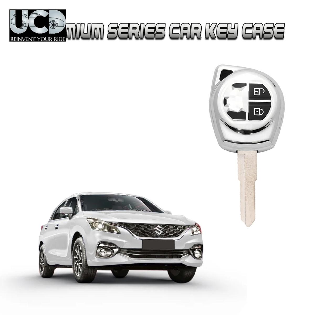 Car Key Cover Chromium Series Compatible with Baleno