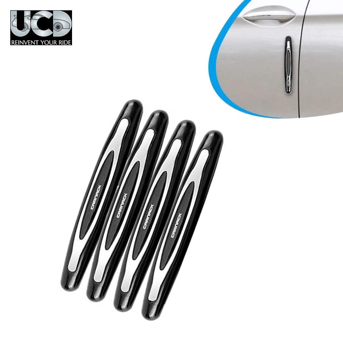 Car Compact Door Guard Edge Protector Set Of 4Pcs In Black