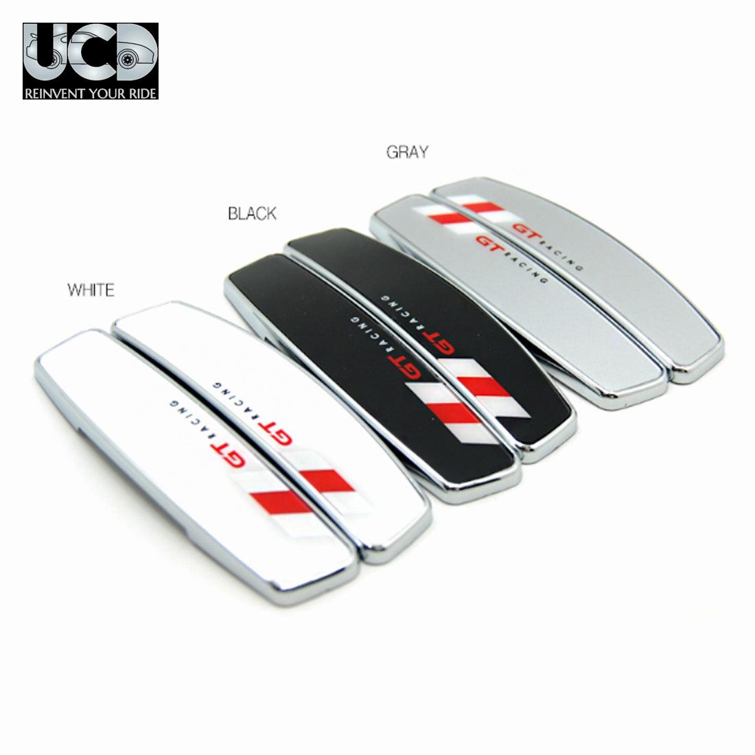 Car Gt Racing Door Guard Edge Protector Set Of 4Pcs In white