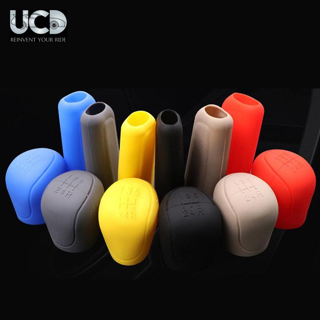 SILICONE HANDBREAK PLUS GEAR KNOB COVER COMBO FOR ALL CARS IN MULTIPLE COLOR