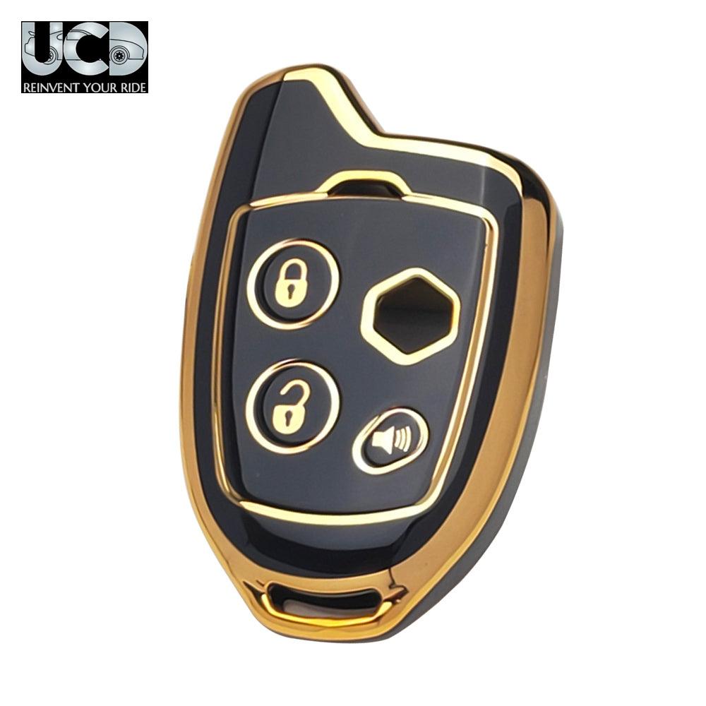 TPU Gold Series Car Key Cover With Diamond Key Ring For Suzuki Nippon