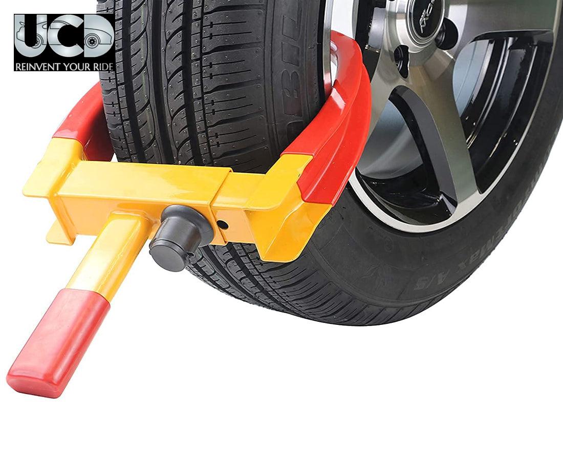 Anti-Theft Heavy Duty Metal Body Adjustable Claw Wheel Security Lock Tyre Lock Works with All Cars, Truck