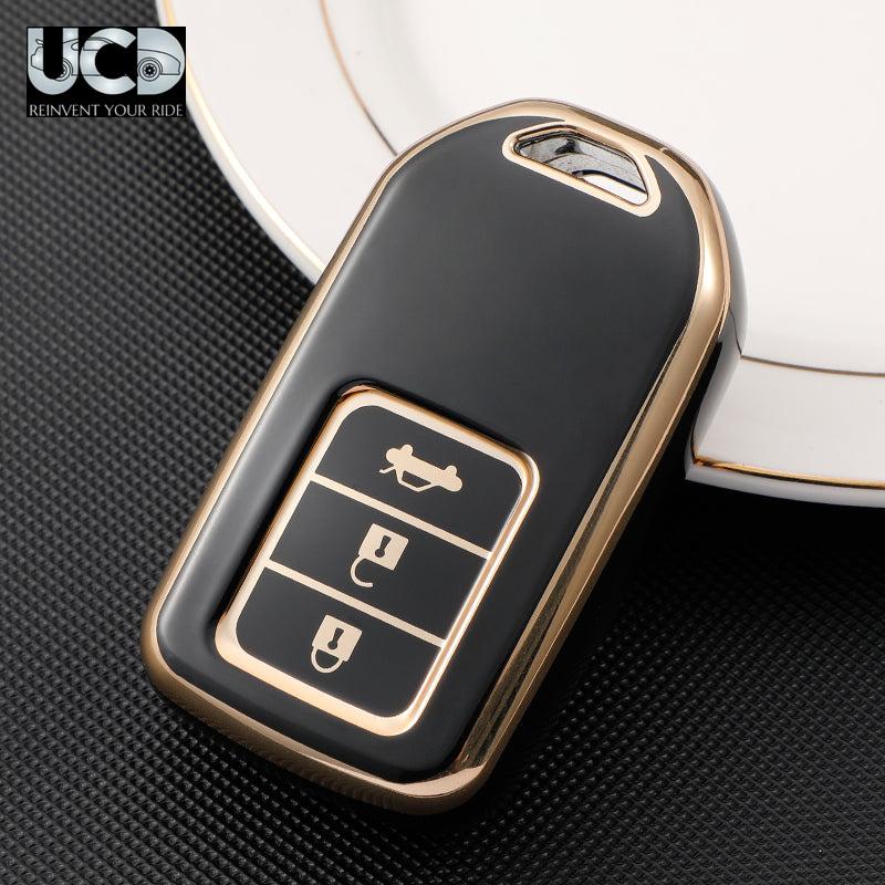 TPU Gold Series Car Key Cover For Honda Civic