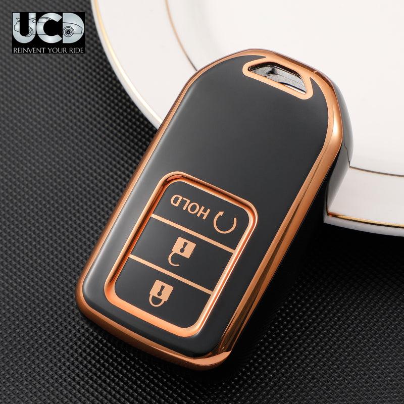 TPU Gold Series Car Key Cover For Honda WR-V