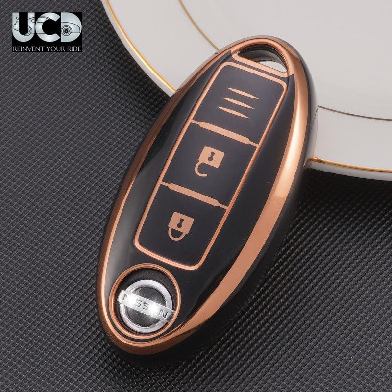 TPU Gold Series Car Key Cover For Nissan Sunny