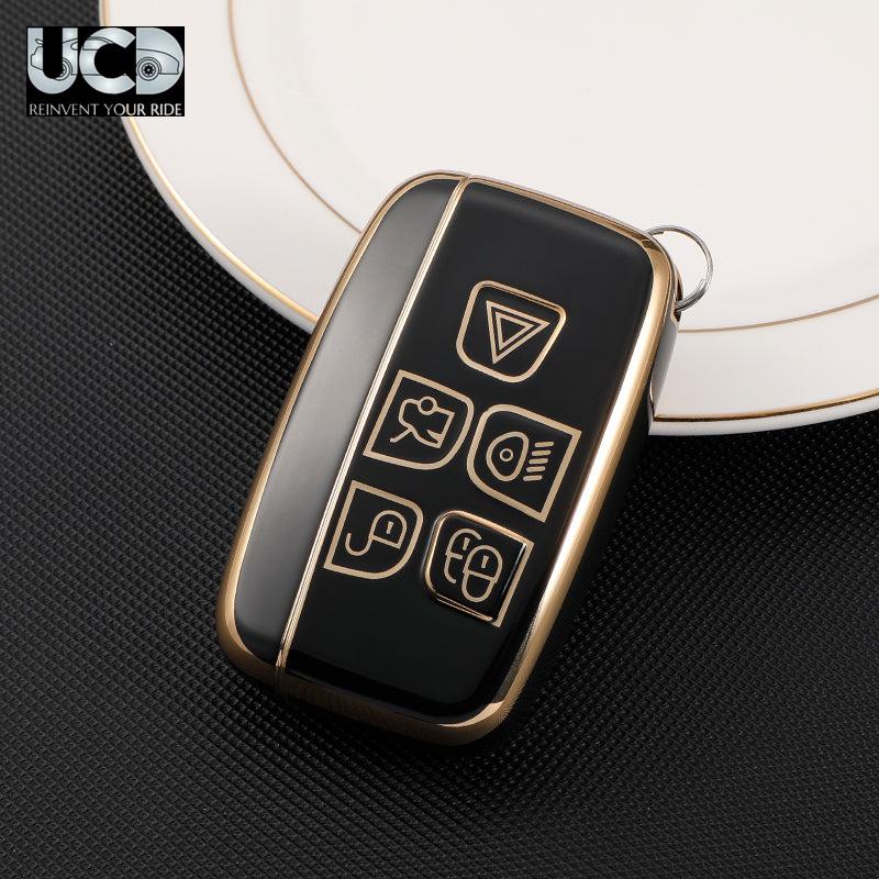 TPU Gold Series Car Key Cover For Land Rover Discovery