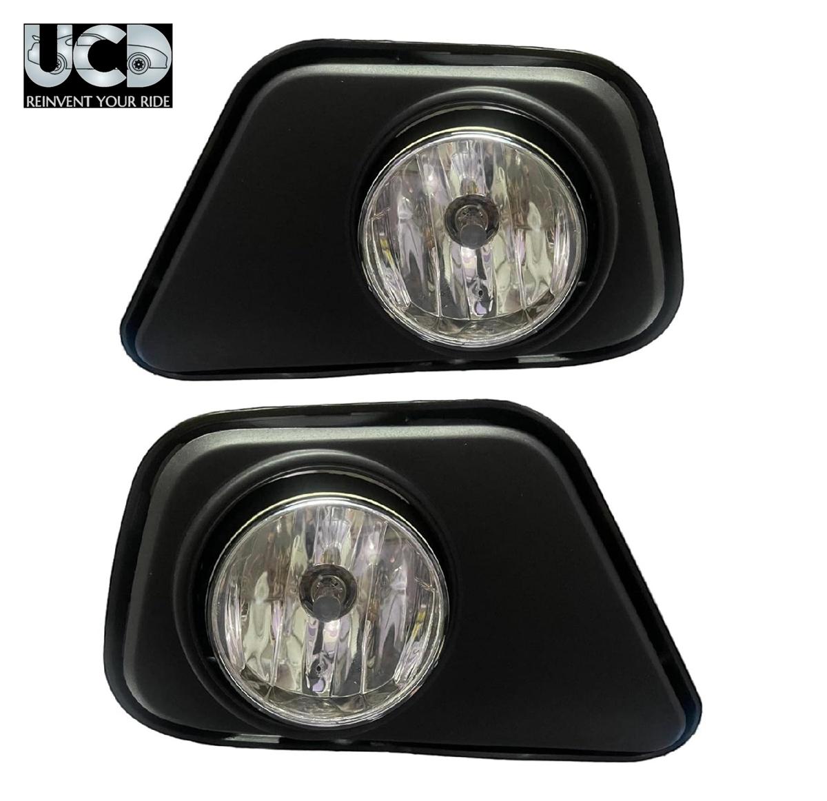 Car fog Light With Halogen Bulb Assembly - Set of 2 Compatible with Mahindra Bolero 2020