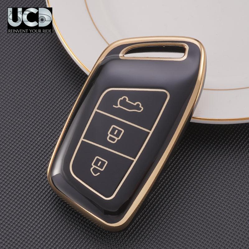 TPU Gold Series Car Key Cover For MG ZS