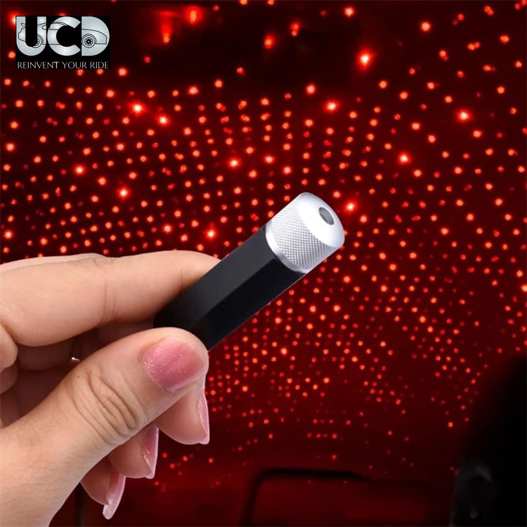 USB Star Projector Night Light, Car Roof Lights Adjustable Romantic Interior Car Lights, Portable USB Night Light Decorations for Car, Ceiling, Bedroom
