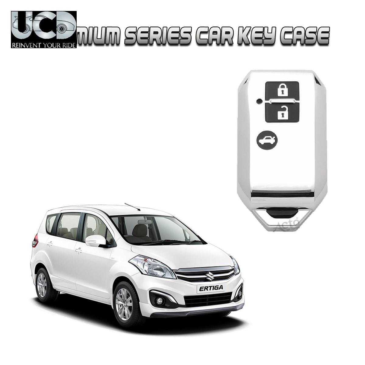 Car Key Cover Chromium Series Compatible with Ertiga New
