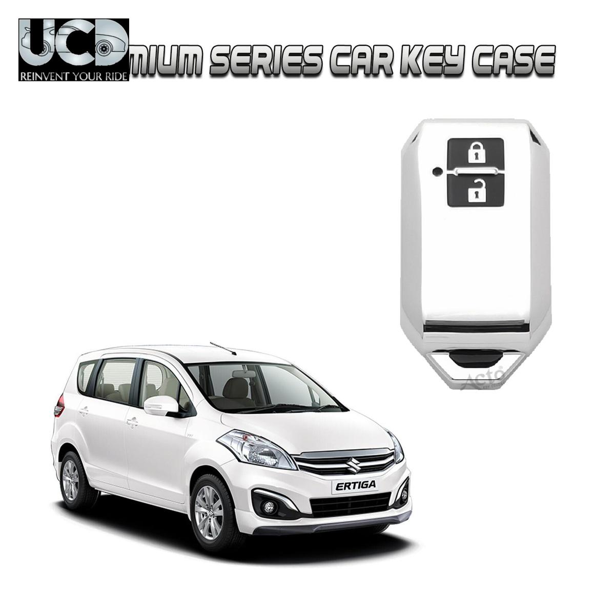 Car Key Cover Chromium Series Compatible with Ertiga New