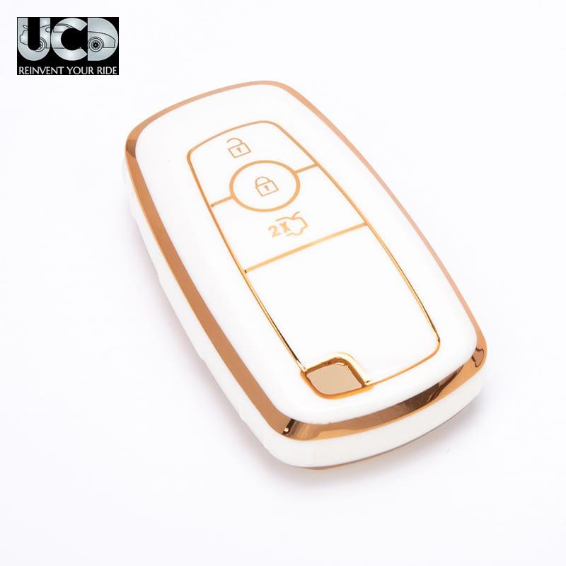 TPU Gold Series Car Key Cover For Ford New Fiesta