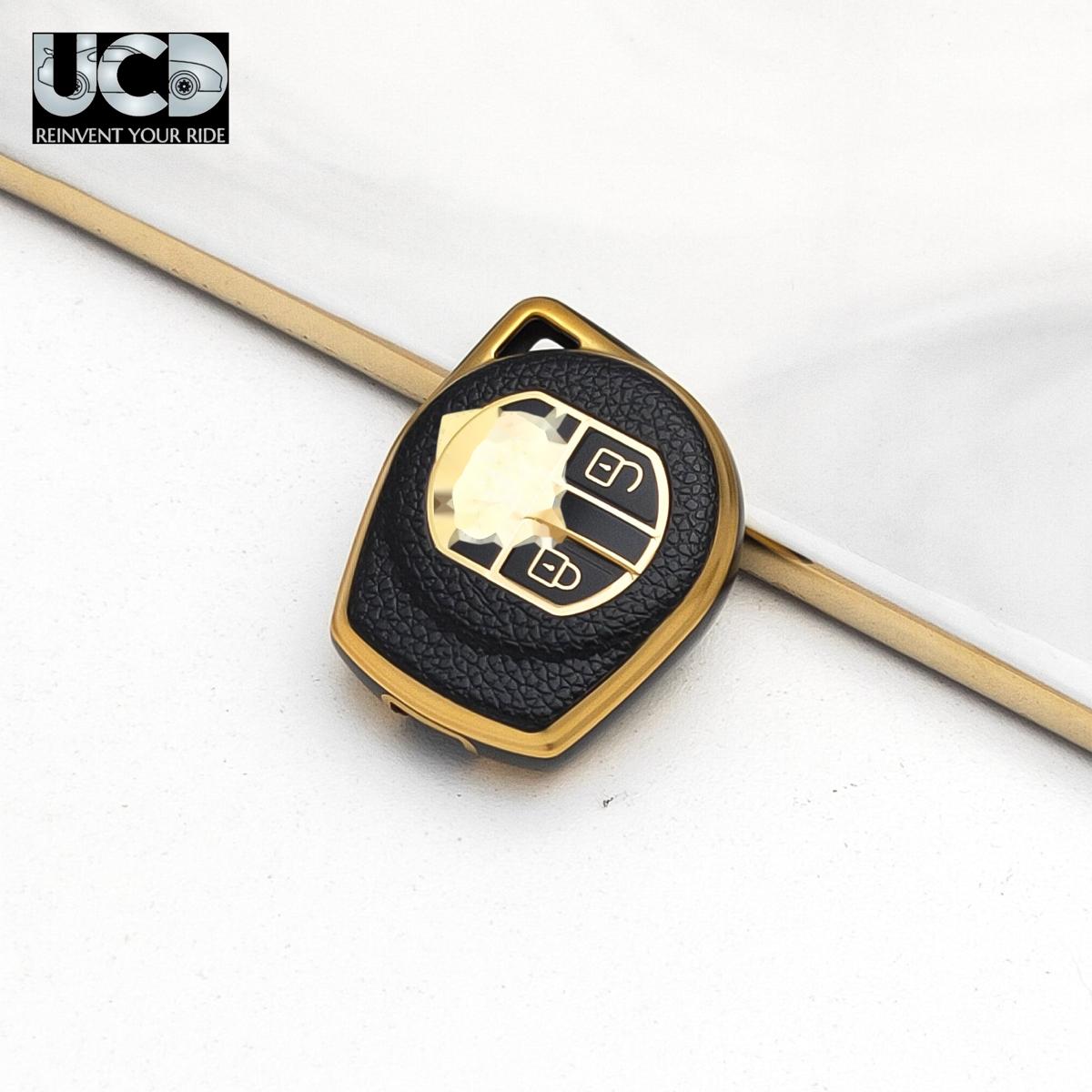 Car Key Cover TPU Leather Grain For Suzuki Celerio