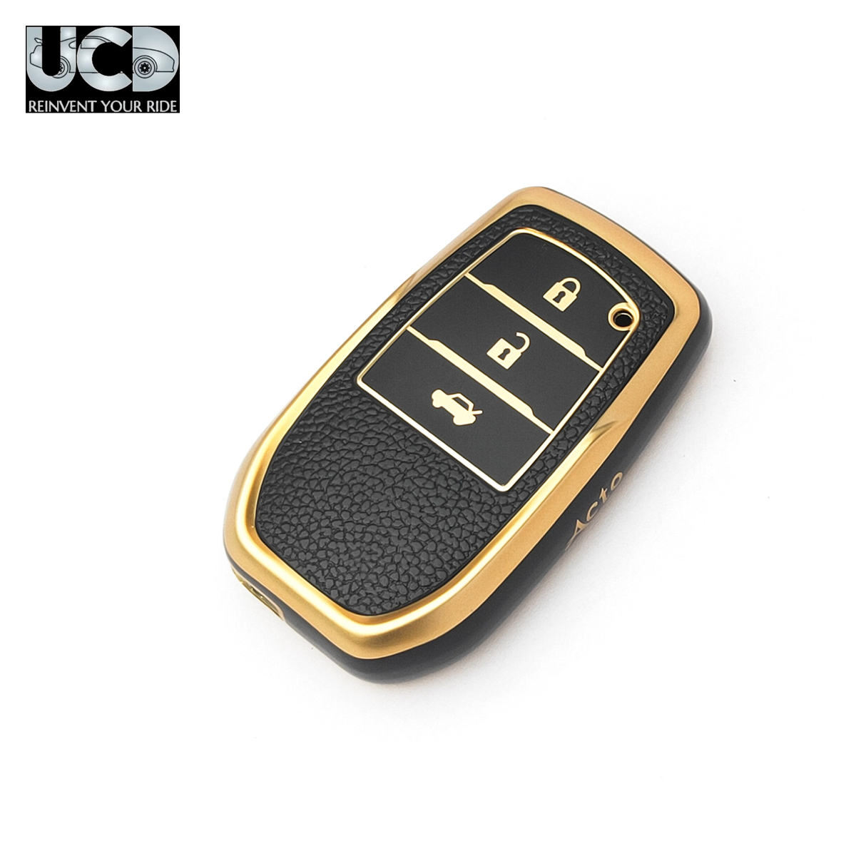 Car Key Cover TPU Leather Grain For Toyota Crysta