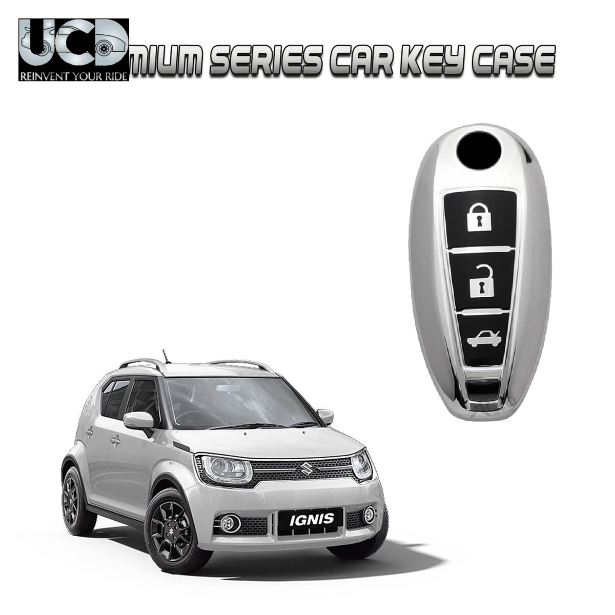 Car Key Cover Chromium Series Compatible with Ignis