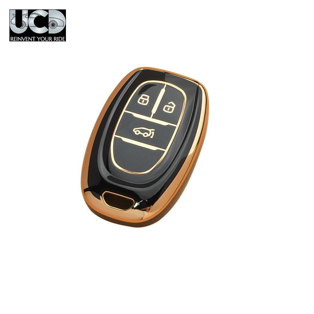 TPU Gold Series Car Key Cover For MG ZS EV