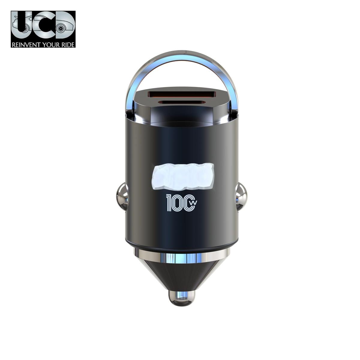 Pluto Car Mobile Charger Dual USB 4.8 AMP Output Fast Charging 100 Watt & 1200 MM in Black Color Pack of 1 Pcs