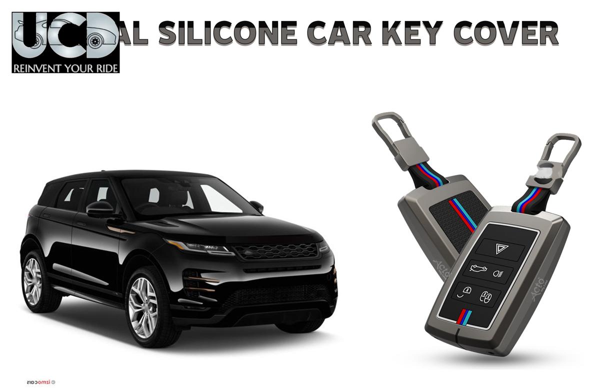 Car Key Cover Metal Silicone Compatible with Land Rover Range Rover