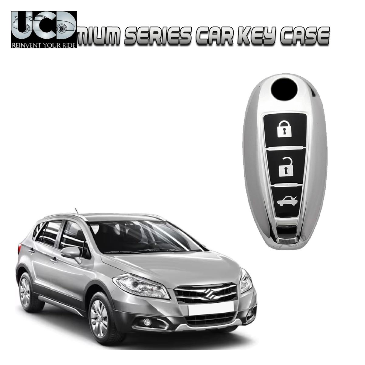 Car Key Cover Chromium Series Compatible with S-Cross