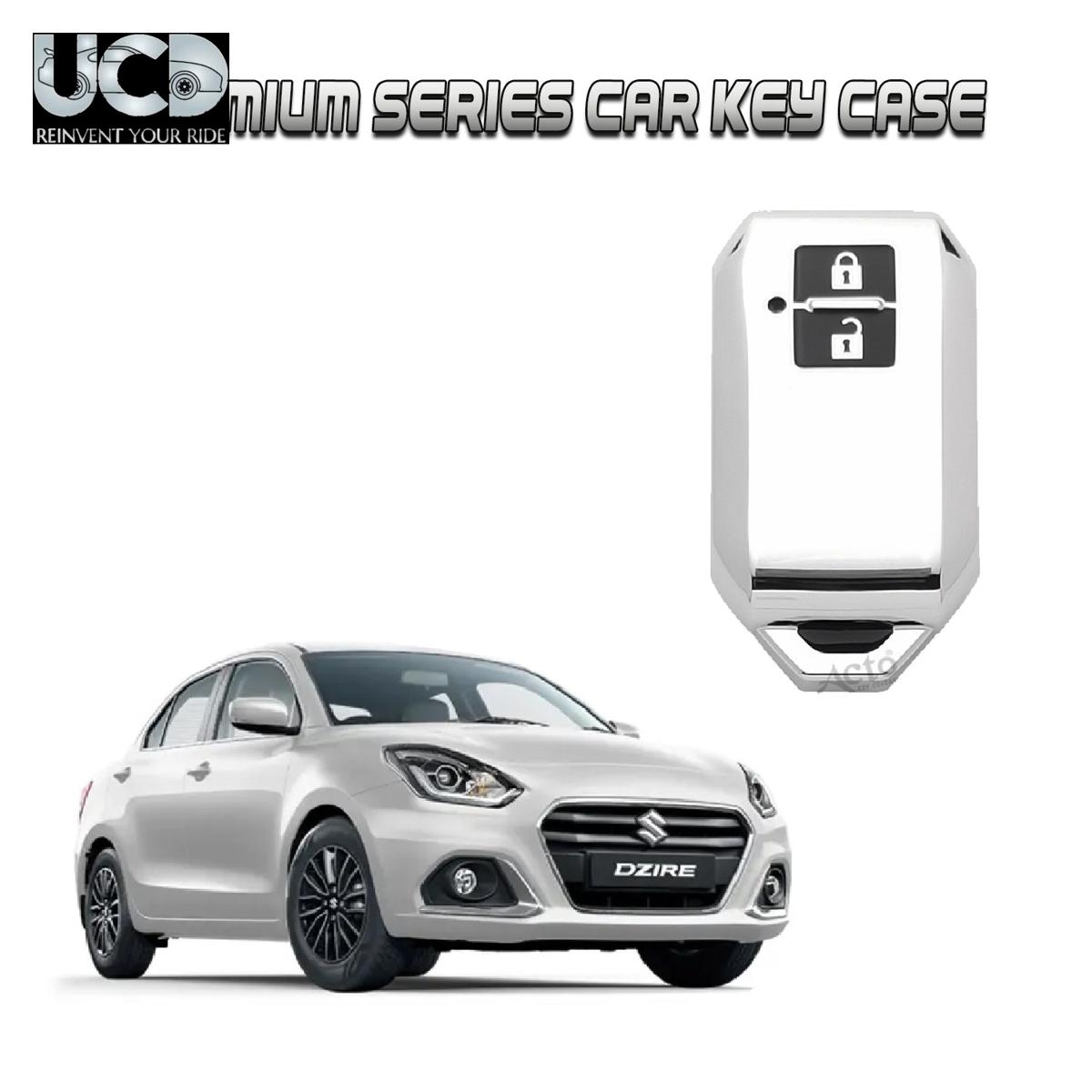 Car Key Cover Chromium Series Compatible with Dzire New