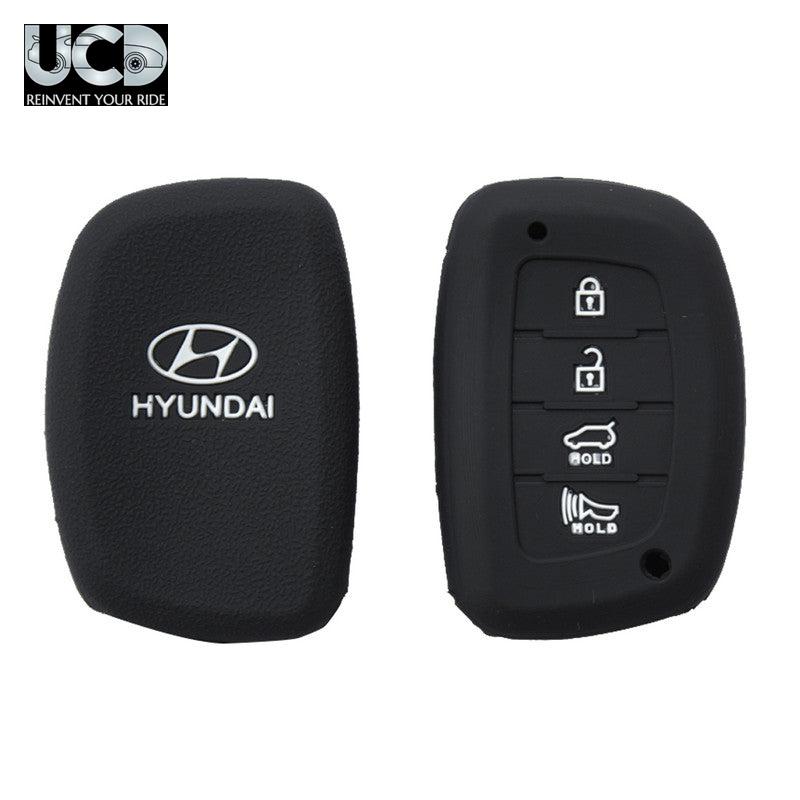 Silicone Car Key Cover for Hyundai Creta 2020 Keyless Black