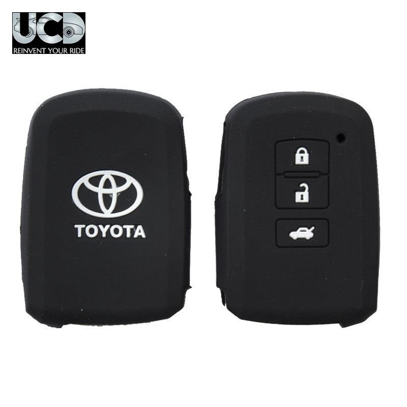 Silicone Car Key Cover for Toyota Corolla Altis Black