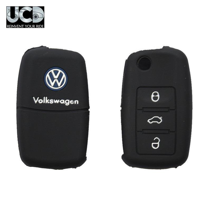 Silicone Car Key Cover for Volkswagen Jetta Black