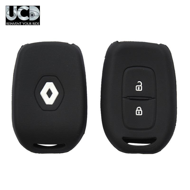 Silicone Car Key Cover for Renault Kwid Black