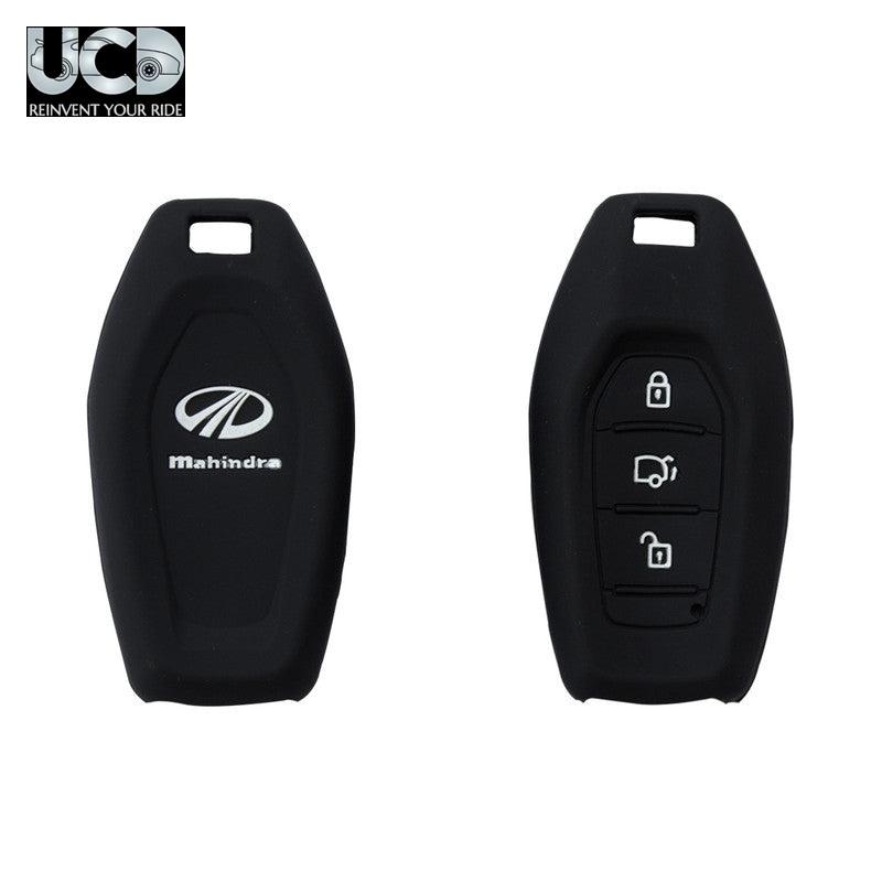 Silicone Car Key Cover for Mahindra XUV 500 Old Black