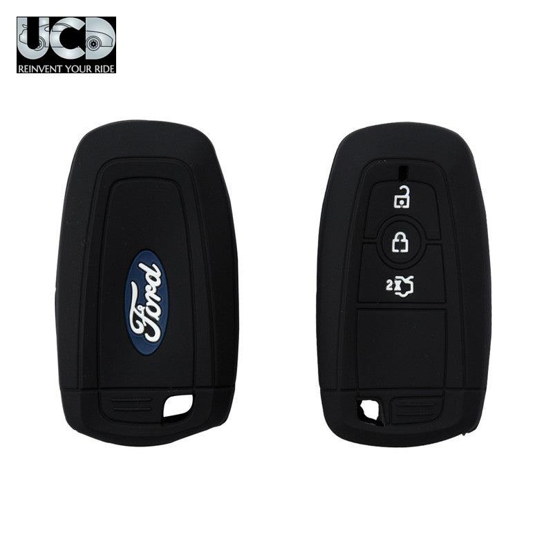Silicone Car Key Cover for Ford Endeavour New Black