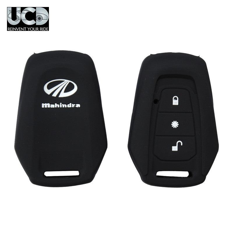 Silicone Car Key Cover for Mahindra KUV 100 Black