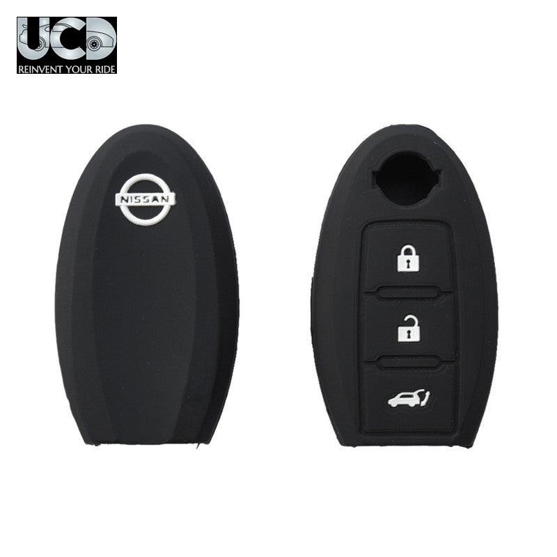 Silicone Car Key Cover for Nissan Cars Black