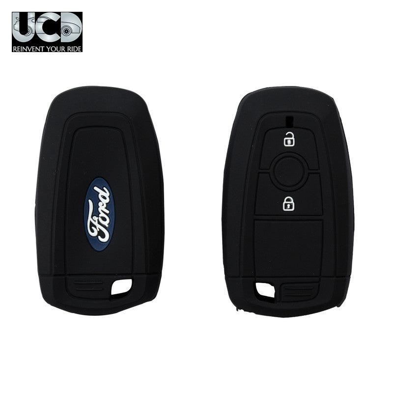 Silicone Car Key Cover for Ford Ecosport New Black