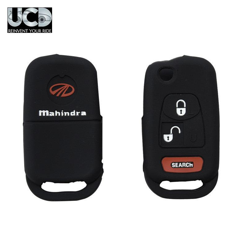 Silicone Car Key Cover for Mahindra Bolero Black