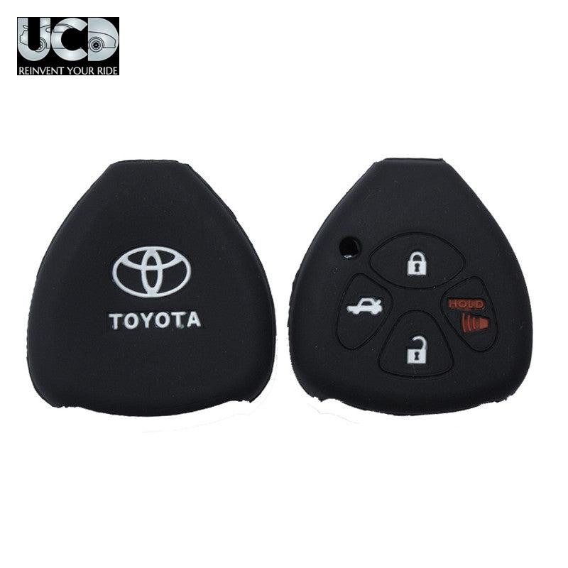 Silicone Car Key Cover for Toyota Black