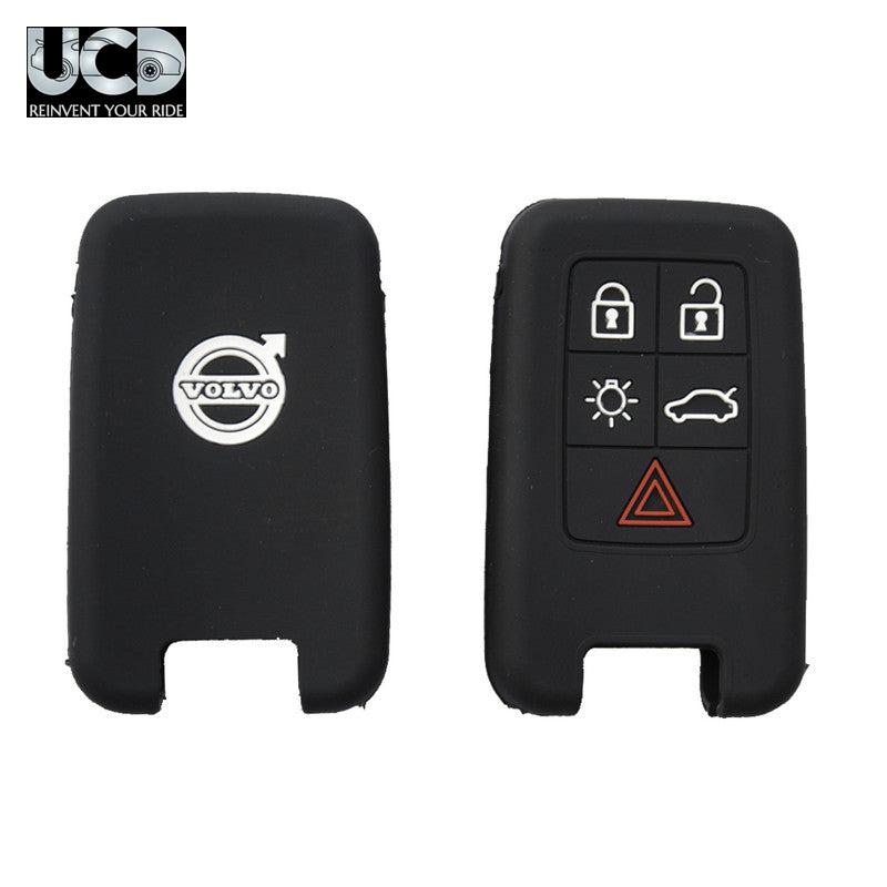 Silicone Car Key Cover for Volvo S40 Black