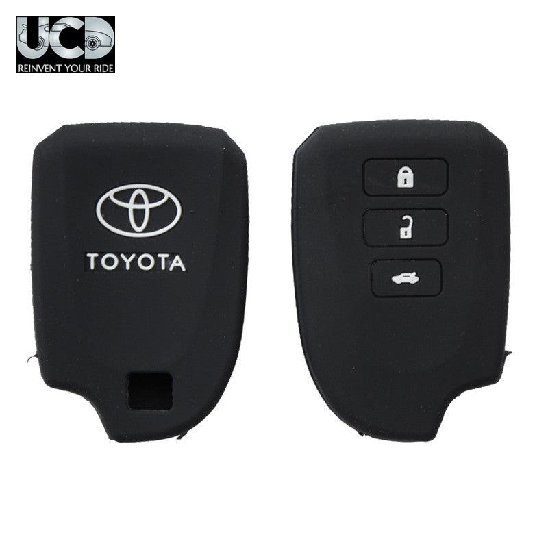 Silicone Car Key Cover for Toyota Yaris Black