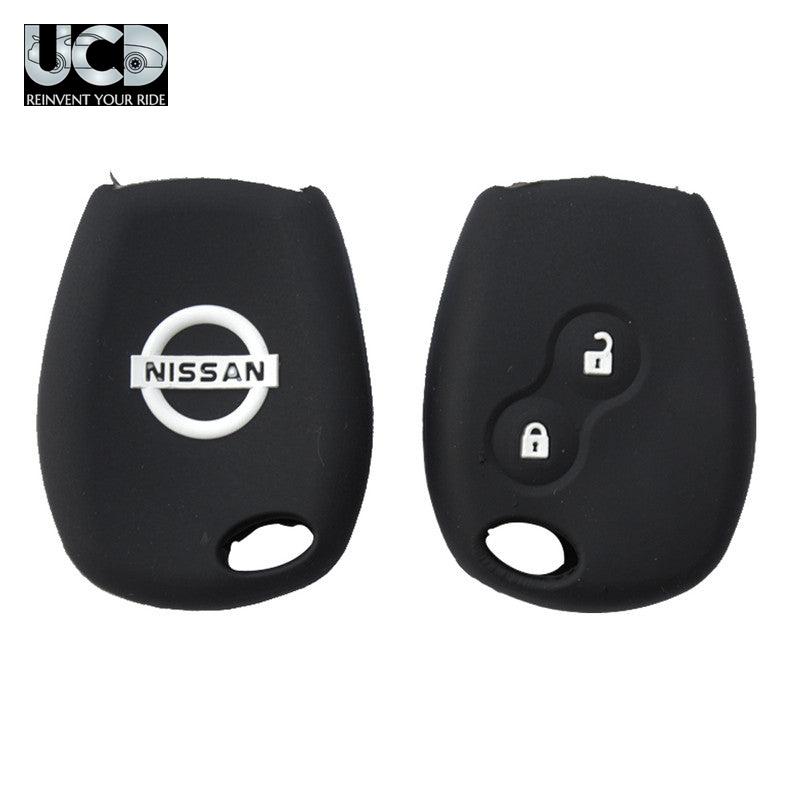 Silicone Car Key Cover for Nissan Terano Black