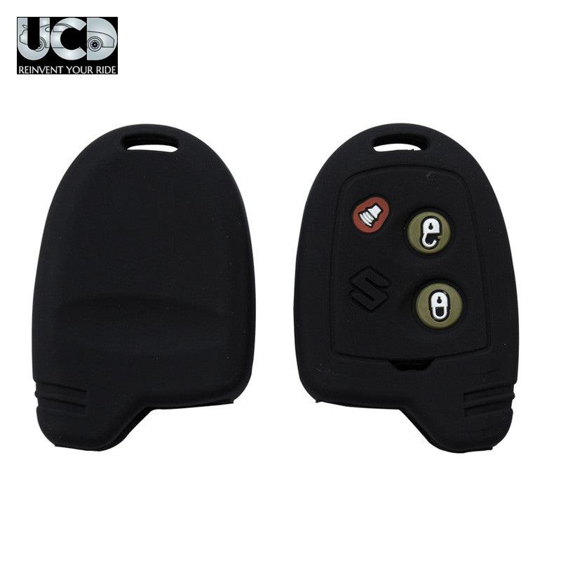 Silicone Car Key Cover Compatible with Maruti Suzuki Nippon Smart Key (Black) | Soft Silicone | Anti-Scratch | 360° Protection | Pack of 1