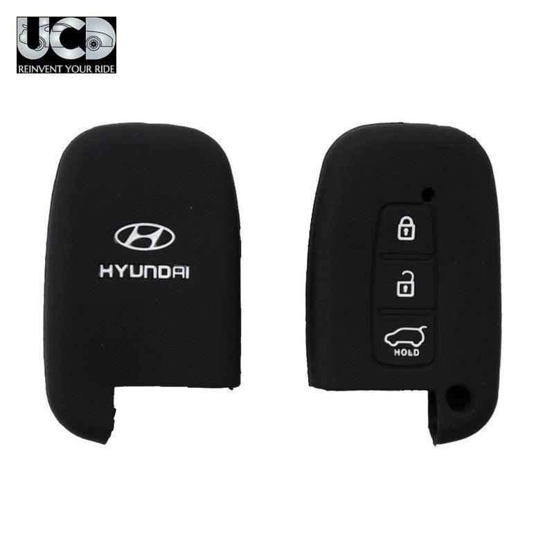 Silicone Car Key Cover for Hyundai Verna Black