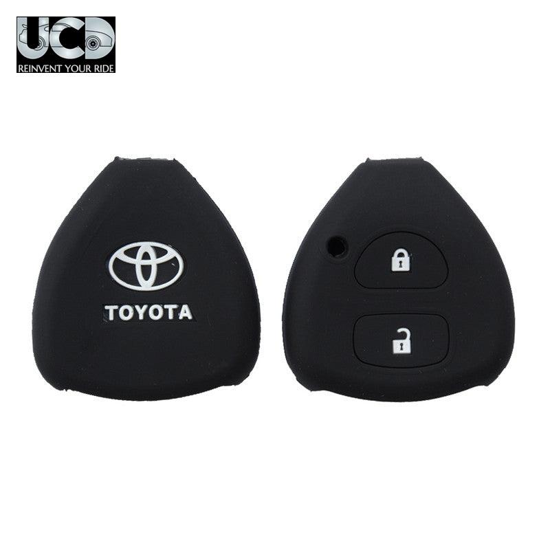 Silicone Car Key Cover for Toyota Innova Old Black