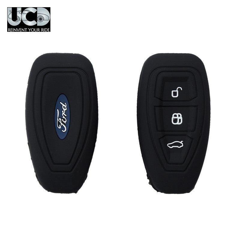 Silicone Car Key Cover for Ford Ecosport Old Black