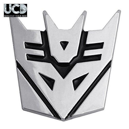 Metal Alloy Aluminum Chrome Sticker Badge Decal Emblem Transformers